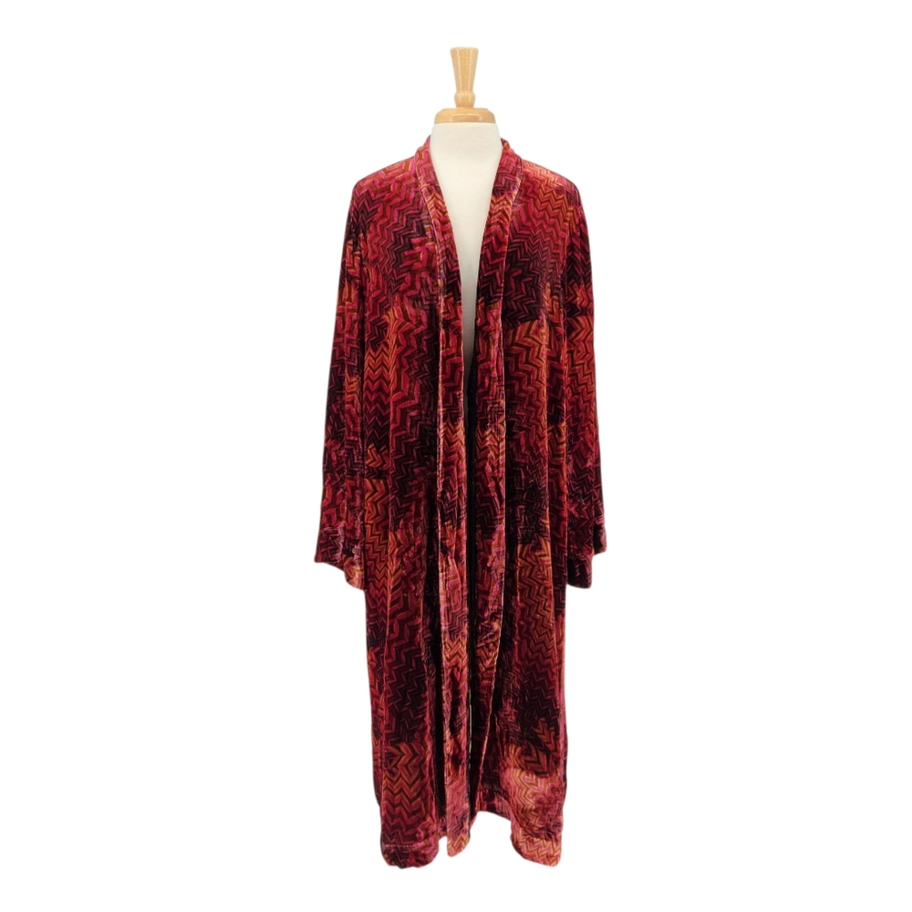 $575 Johnny Was Belle Velvet Kimono Coat Size XL - Picture 1 of 8